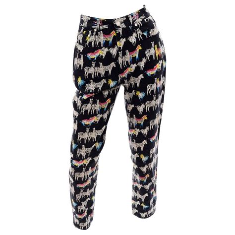 versace zebra pants for sale|versace sweatpants.